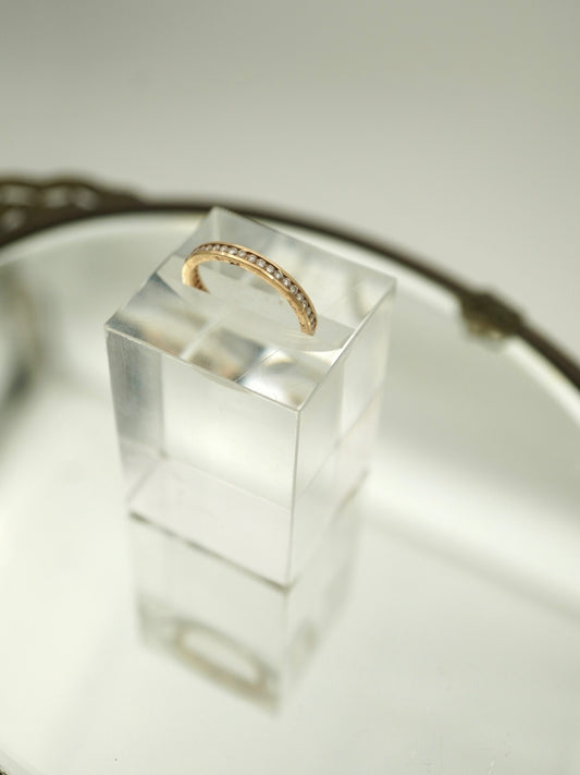 14k Diamond Eternity Band