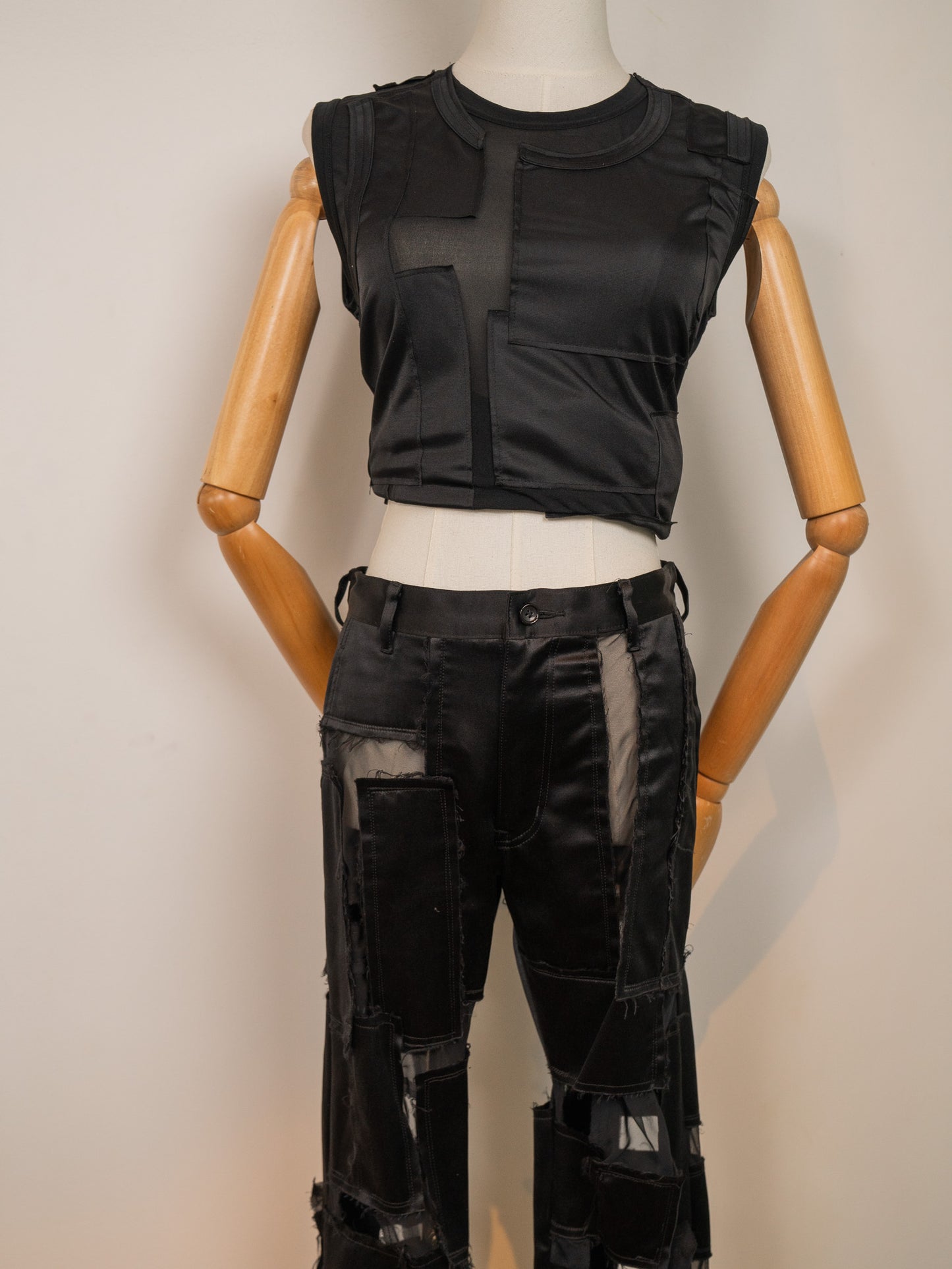 Comme des Garçons Black Patchwork Set