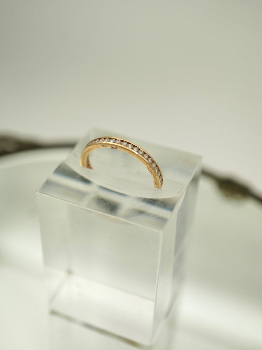 14k Diamond Eternity Band