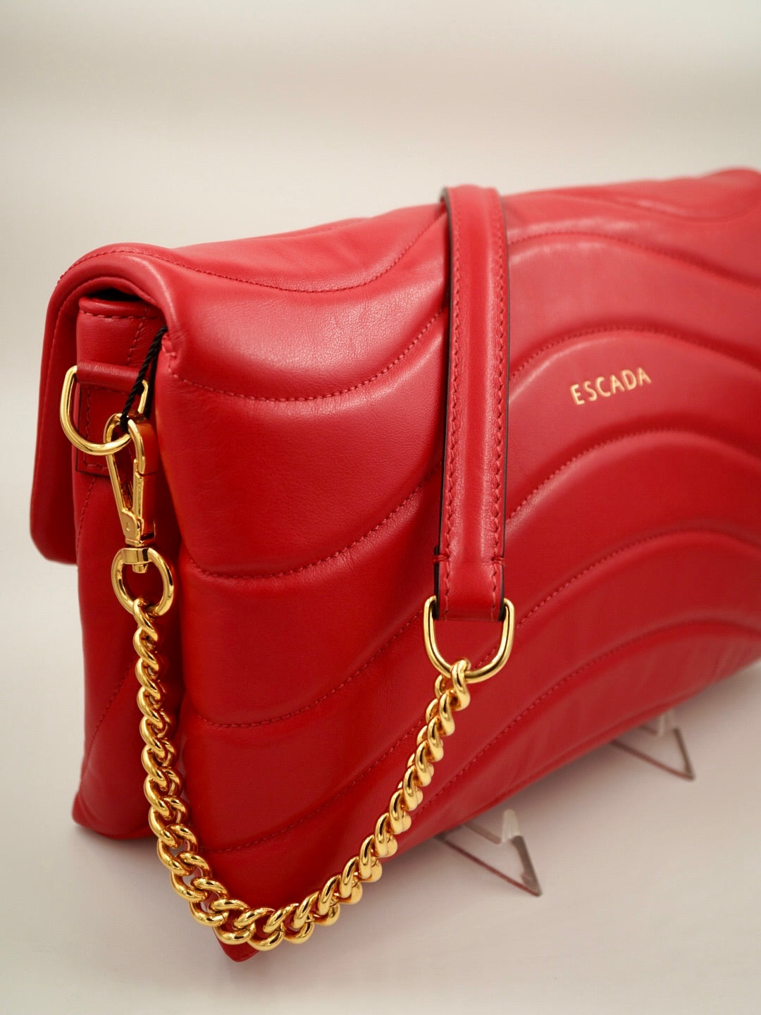 ESCADA NWT Quilted Leather Heart Purse