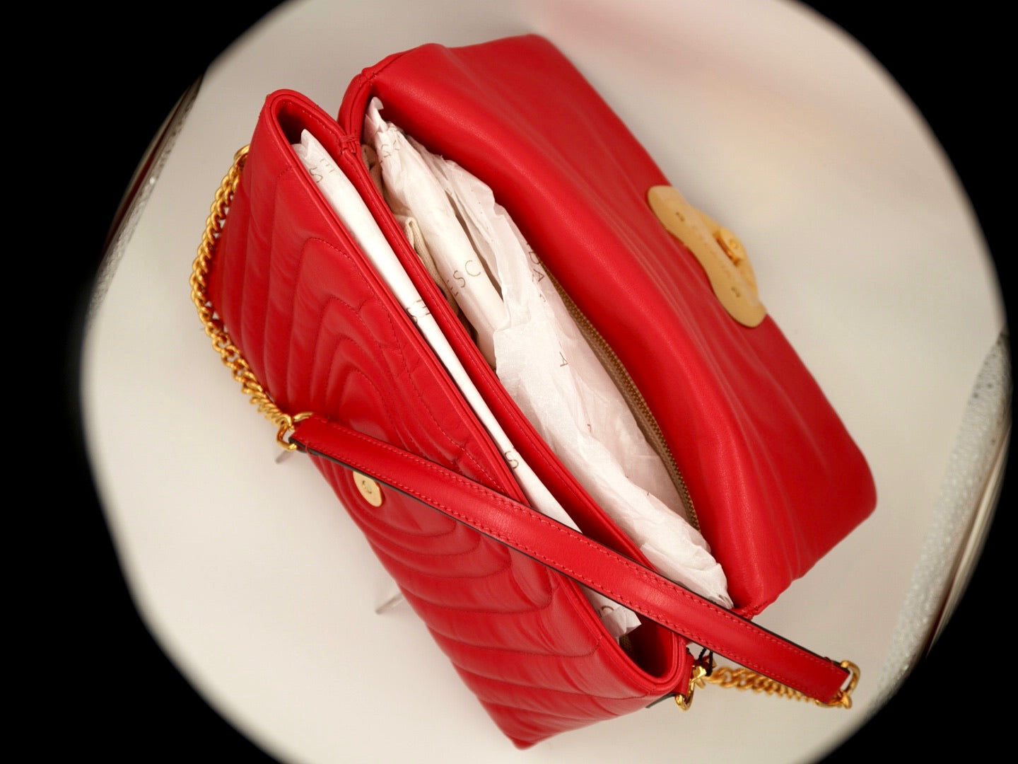 ESCADA NWT Quilted Leather Heart Purse