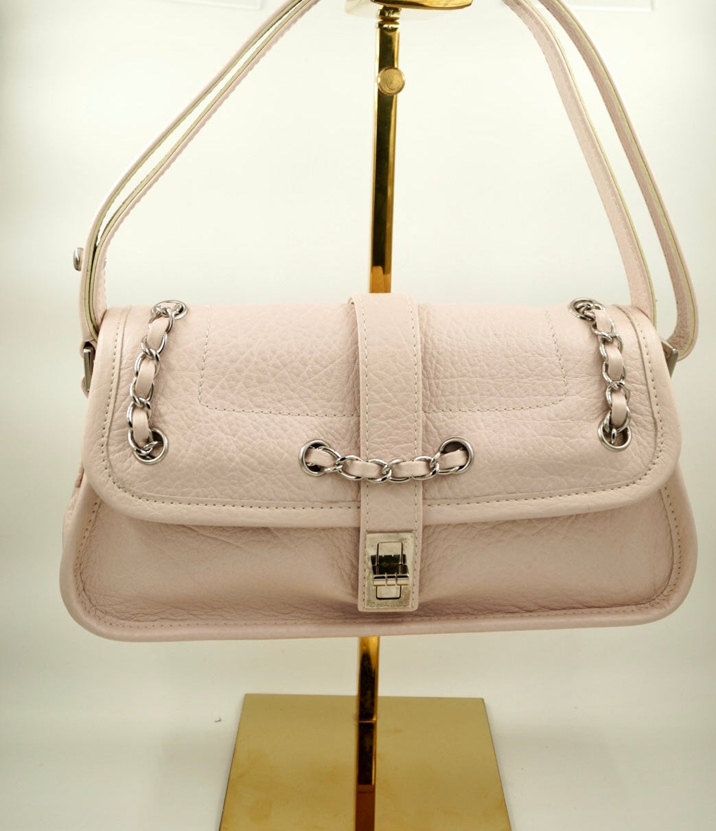 Y2k CHANEL Mademoiselle Pink Baguette Bag
