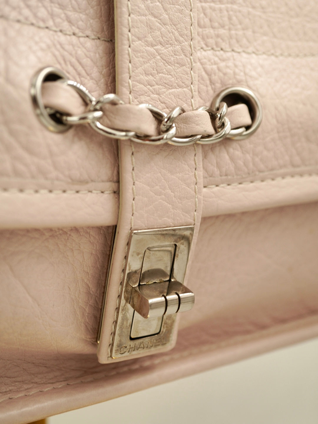 Y2k CHANEL Mademoiselle Pink Baguette Bag