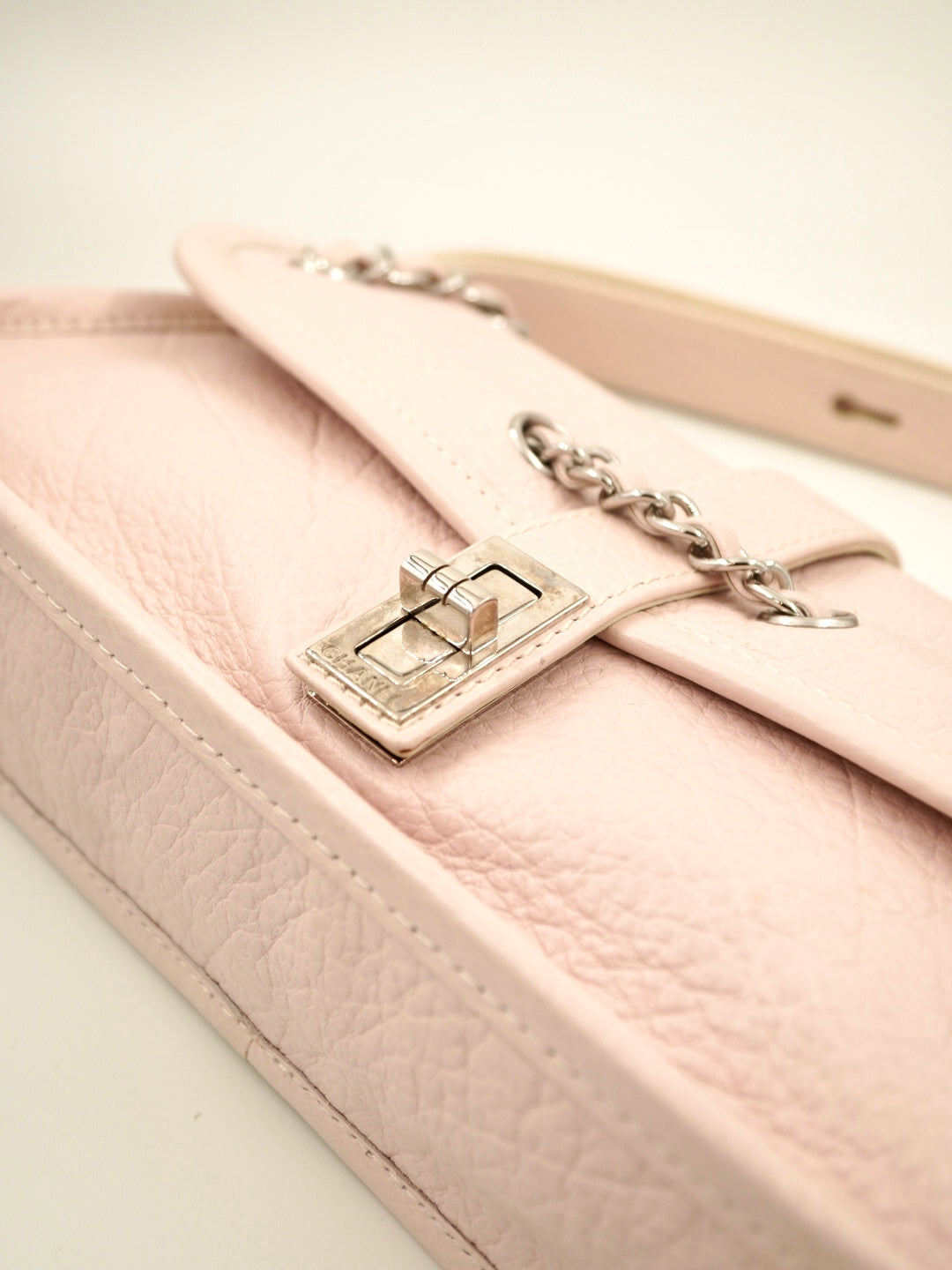 Y2k CHANEL Mademoiselle Pink Baguette Bag