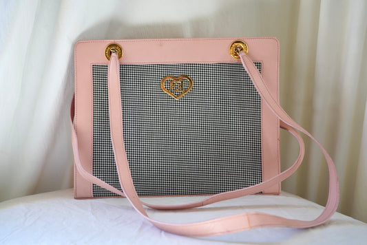 1990's ESCADA Pink Gingham Purse
