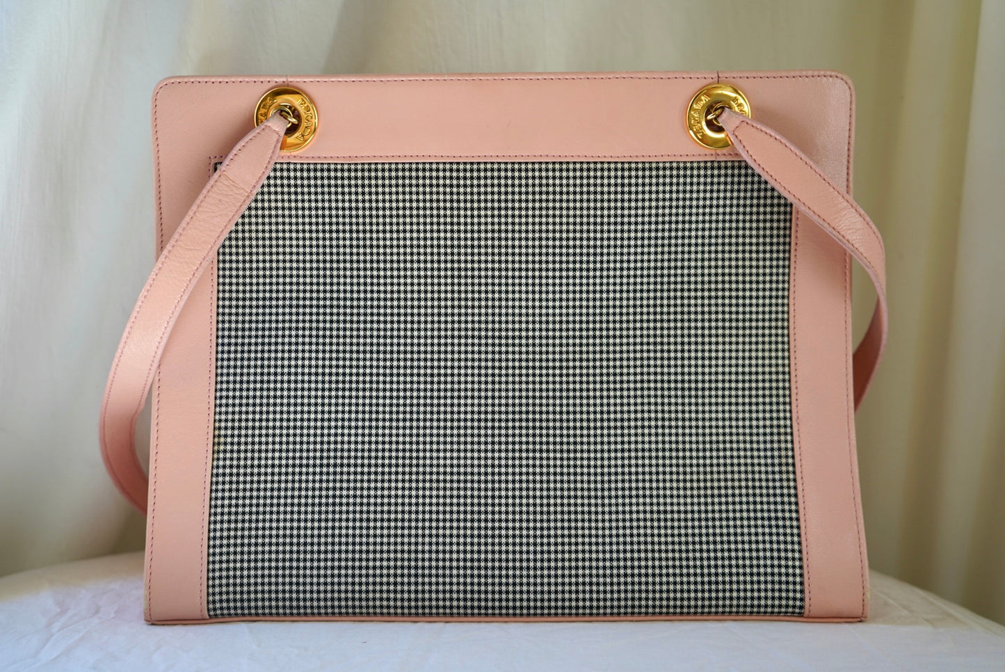 1990's ESCADA Pink Gingham Purse