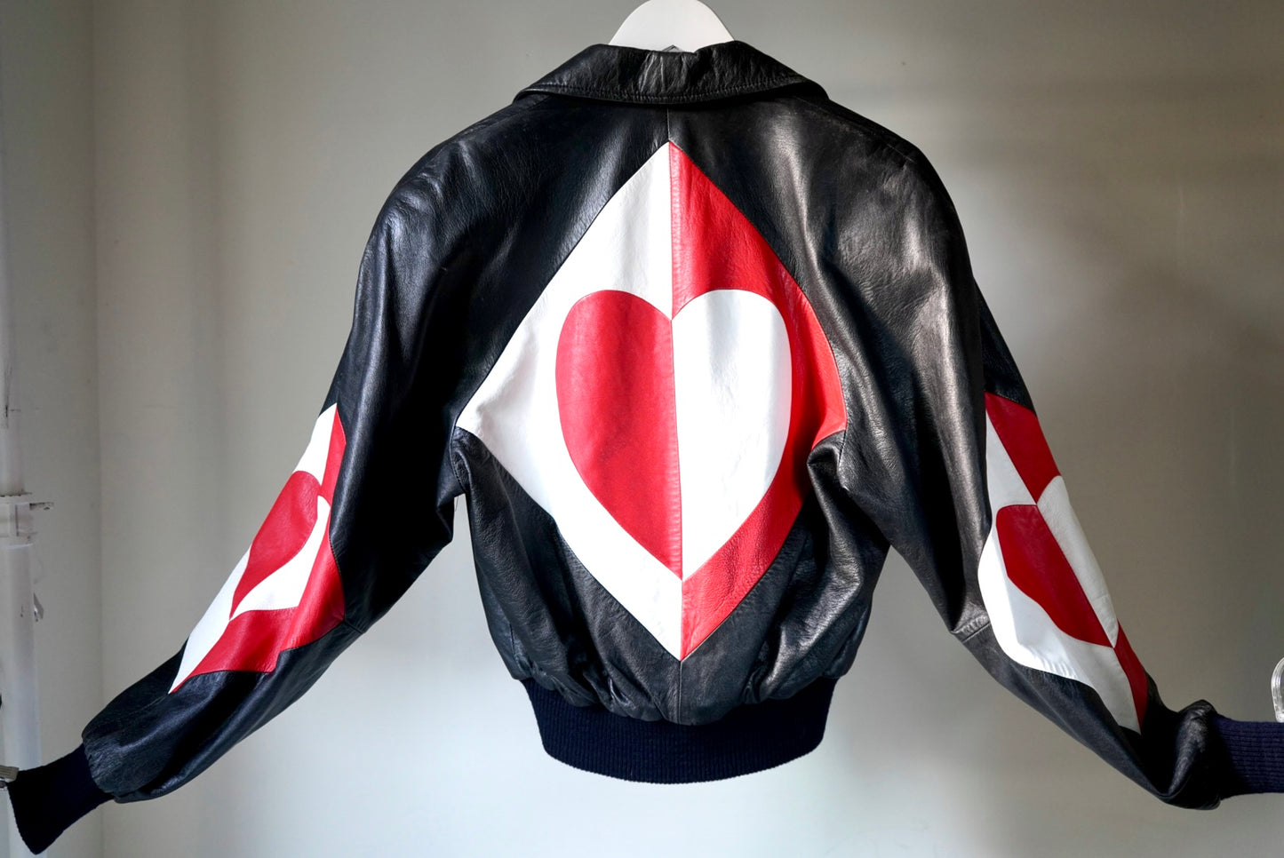 1980's North Beach Hobo Heart Leather Jacket