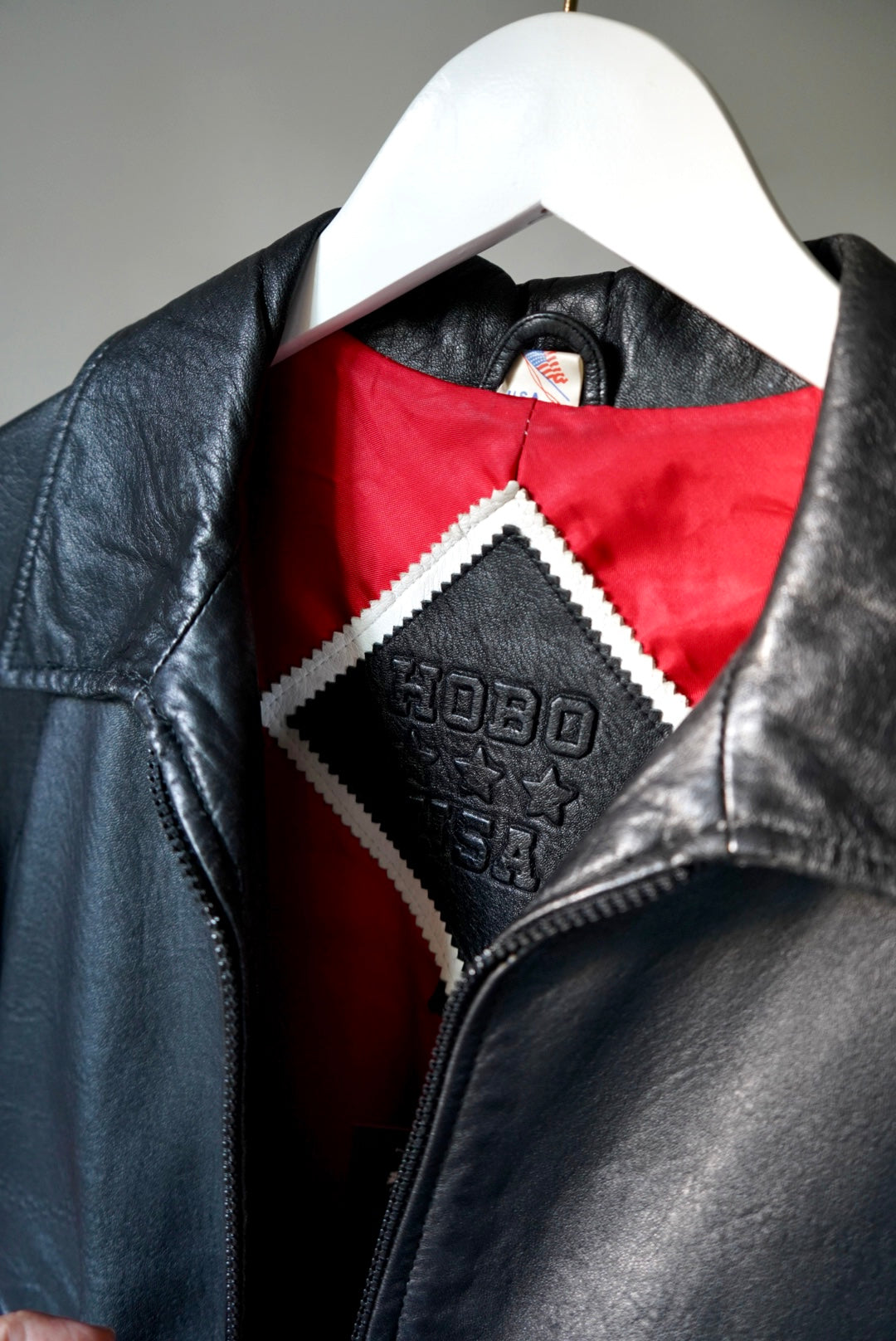 1980's North Beach Hobo Heart Leather Jacket