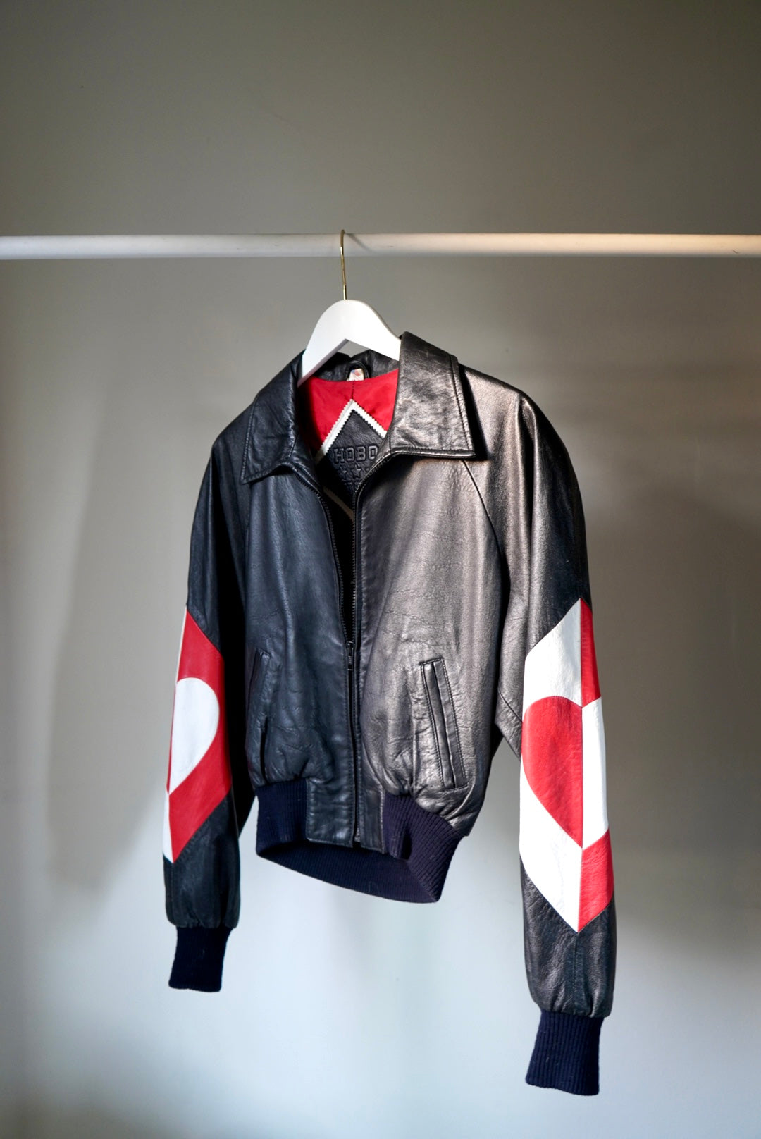 1980's North Beach Hobo Heart Leather Jacket