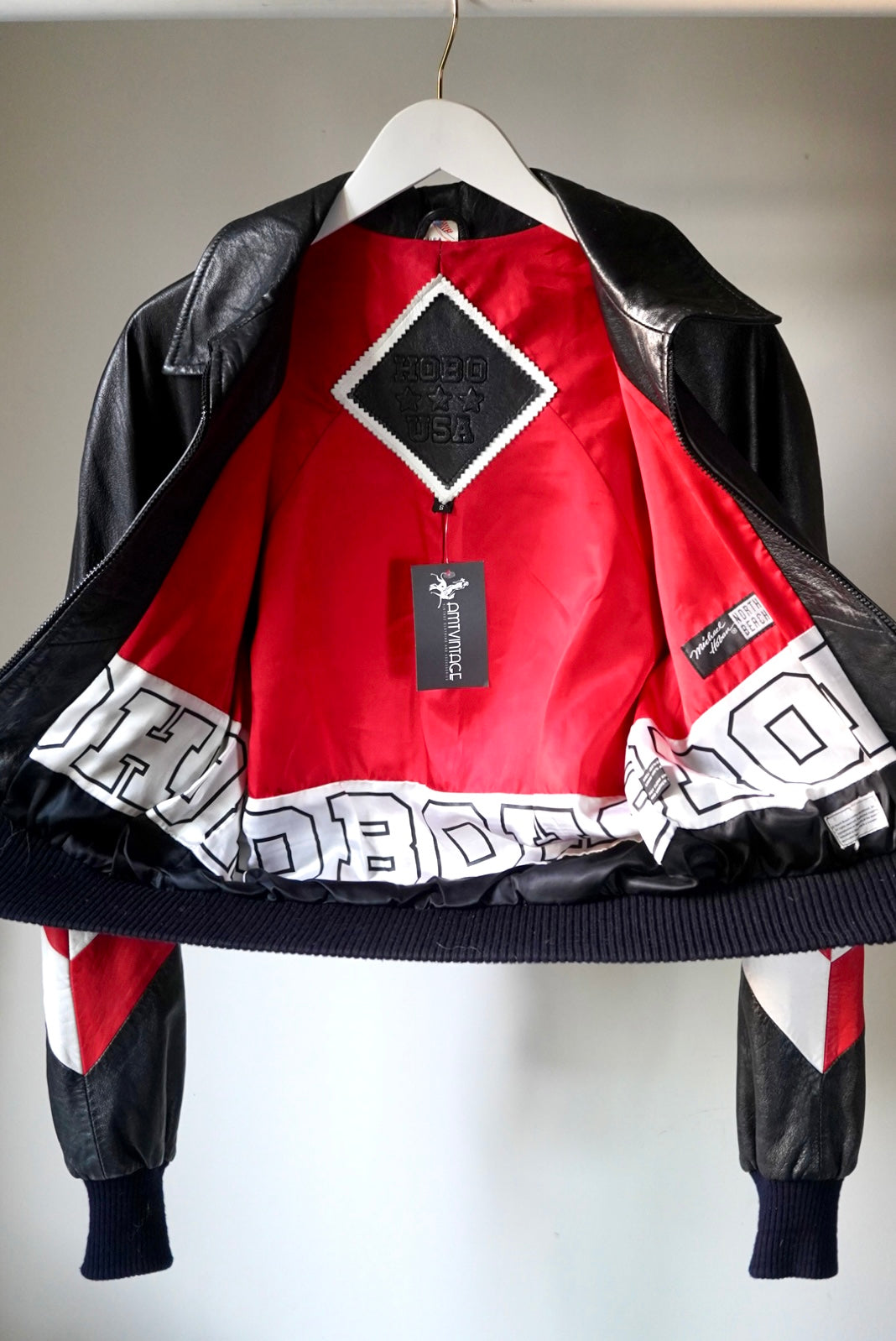 1980's North Beach Hobo Heart Leather Jacket