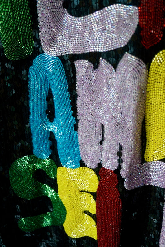 1980's 'Al mio amore sei tu' Sequin Top