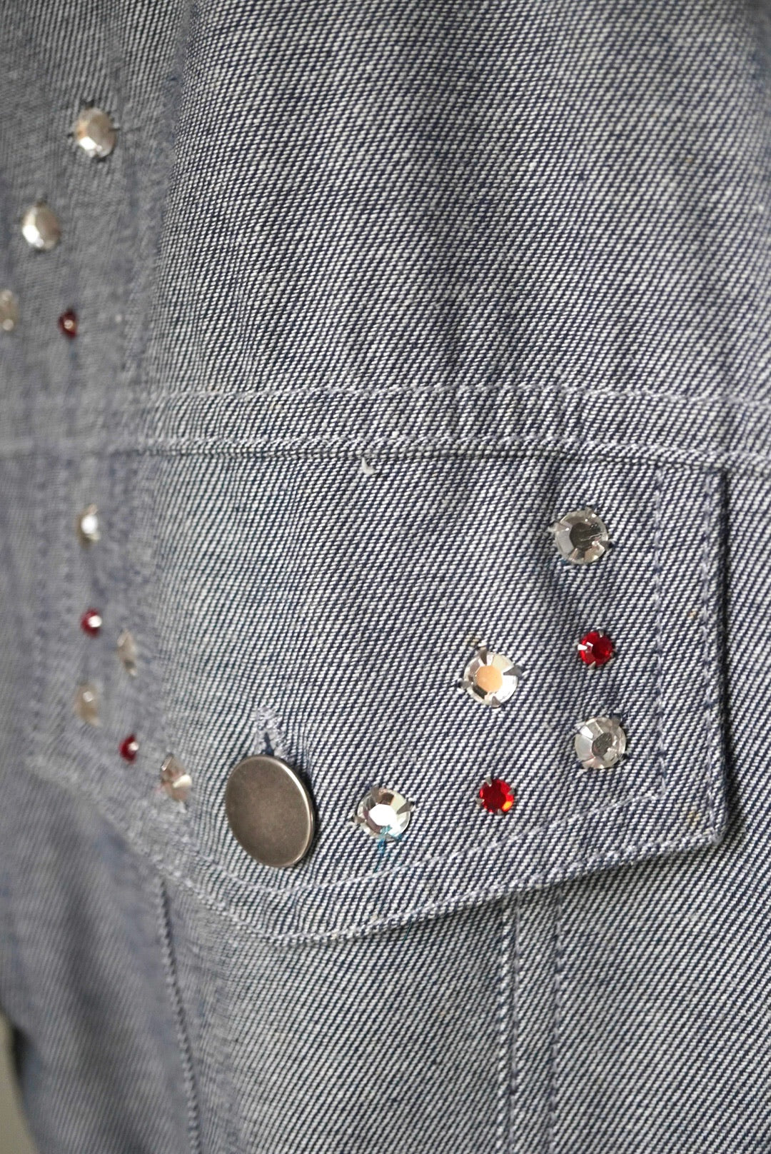 1980's 'My Hero' Bedazzled Denim Jacket