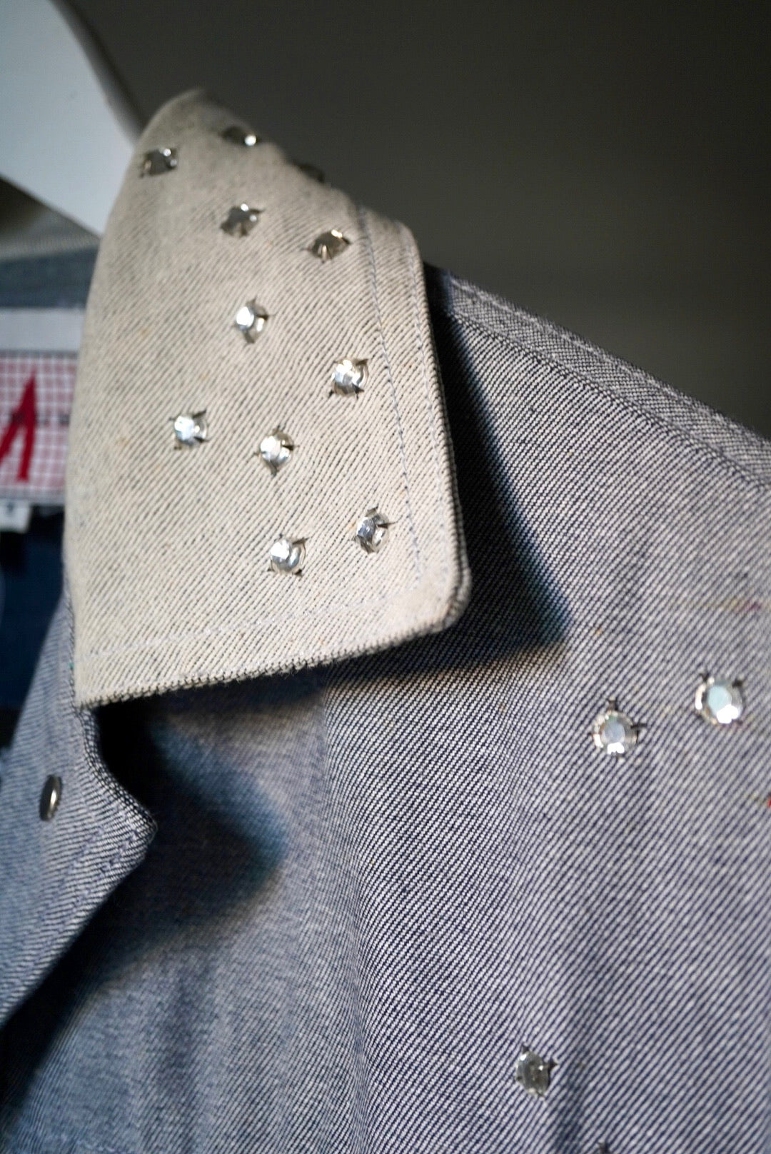 1980's 'My Hero' Bedazzled Denim Jacket