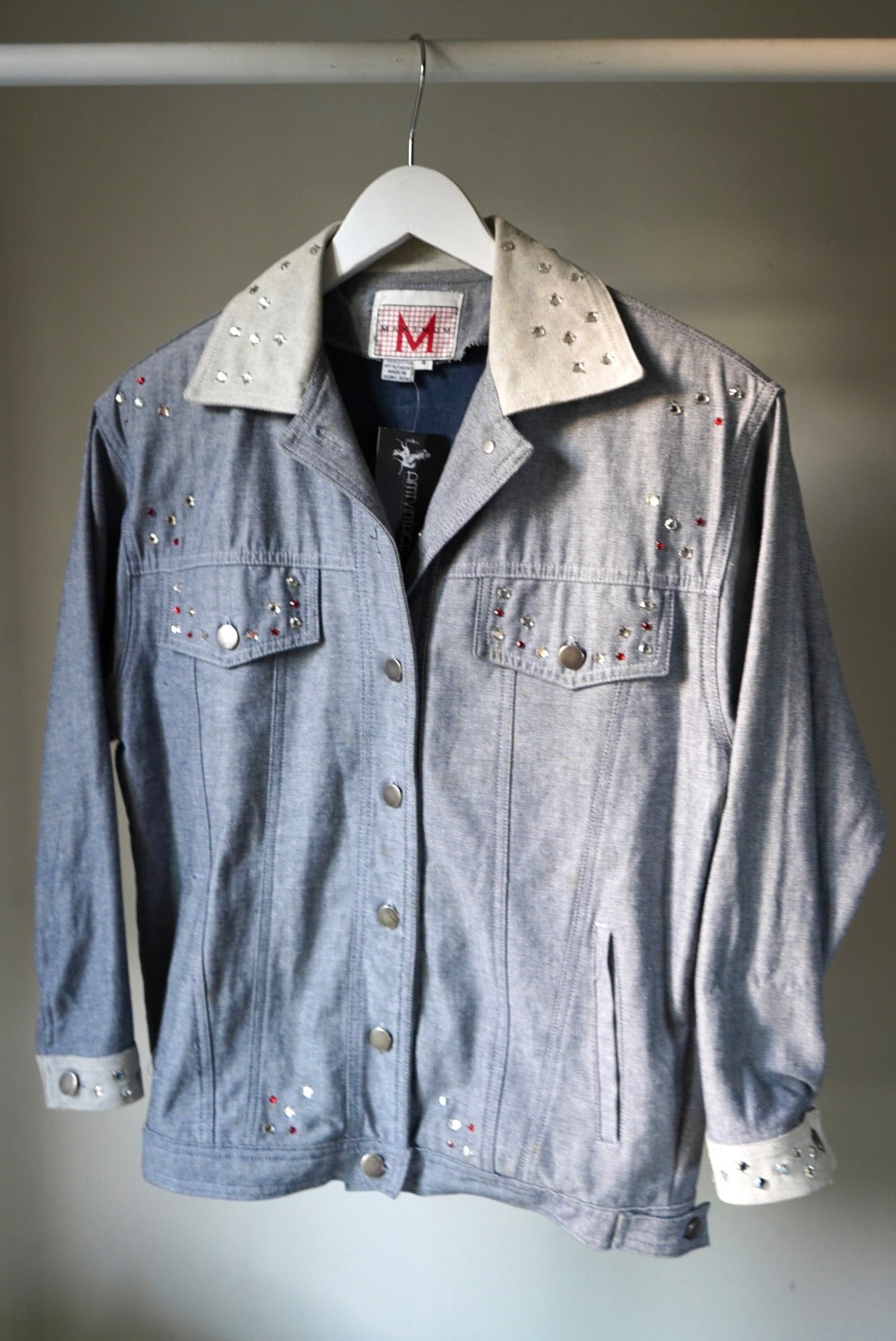 1980's 'My Hero' Bedazzled Denim Jacket