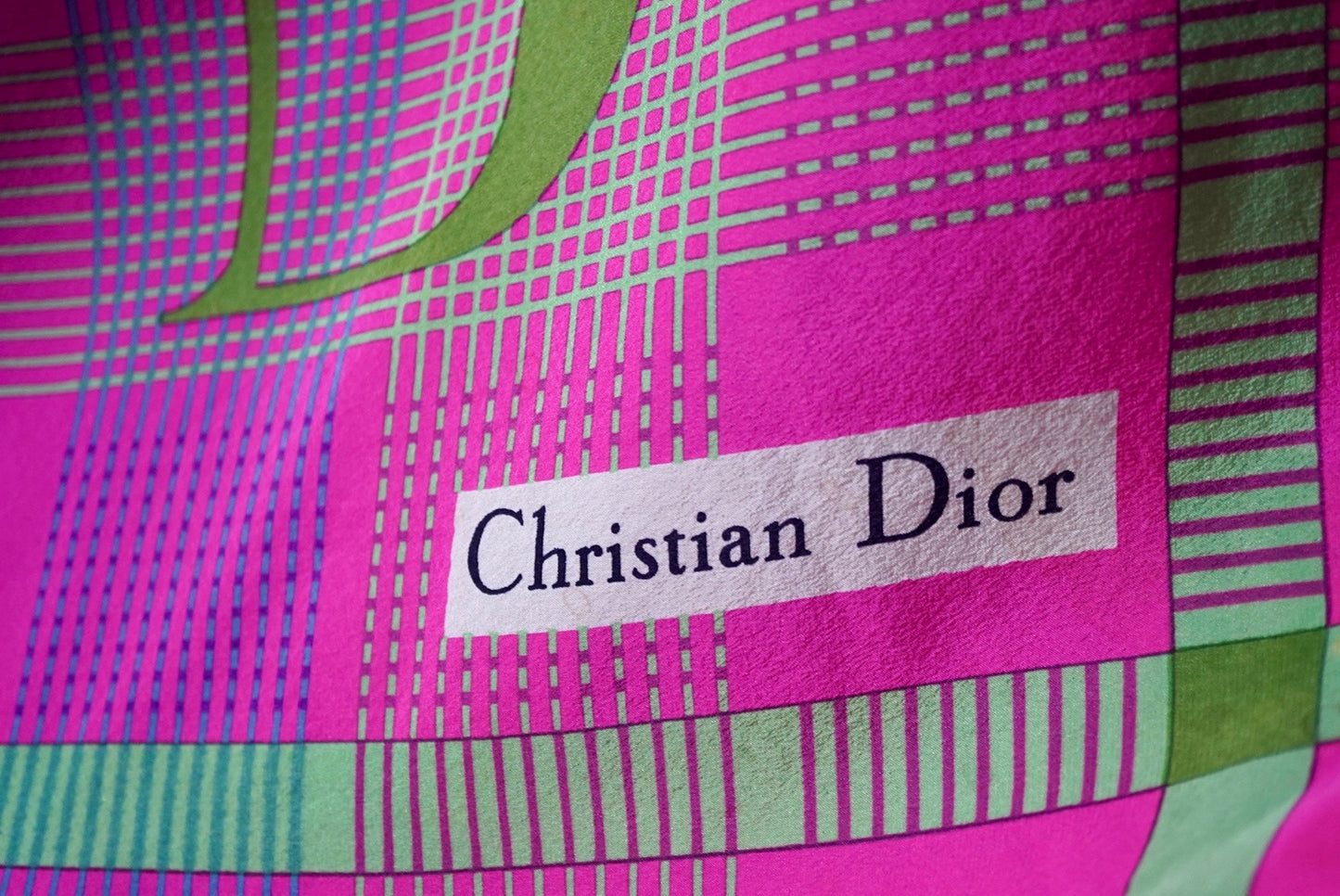 1980's DIOR Silk Scarf