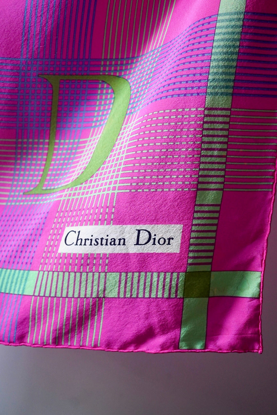 1980's DIOR Silk Scarf