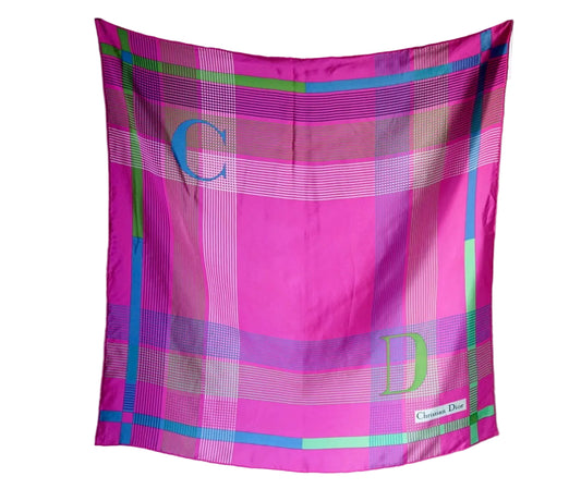 1980's DIOR Silk Scarf