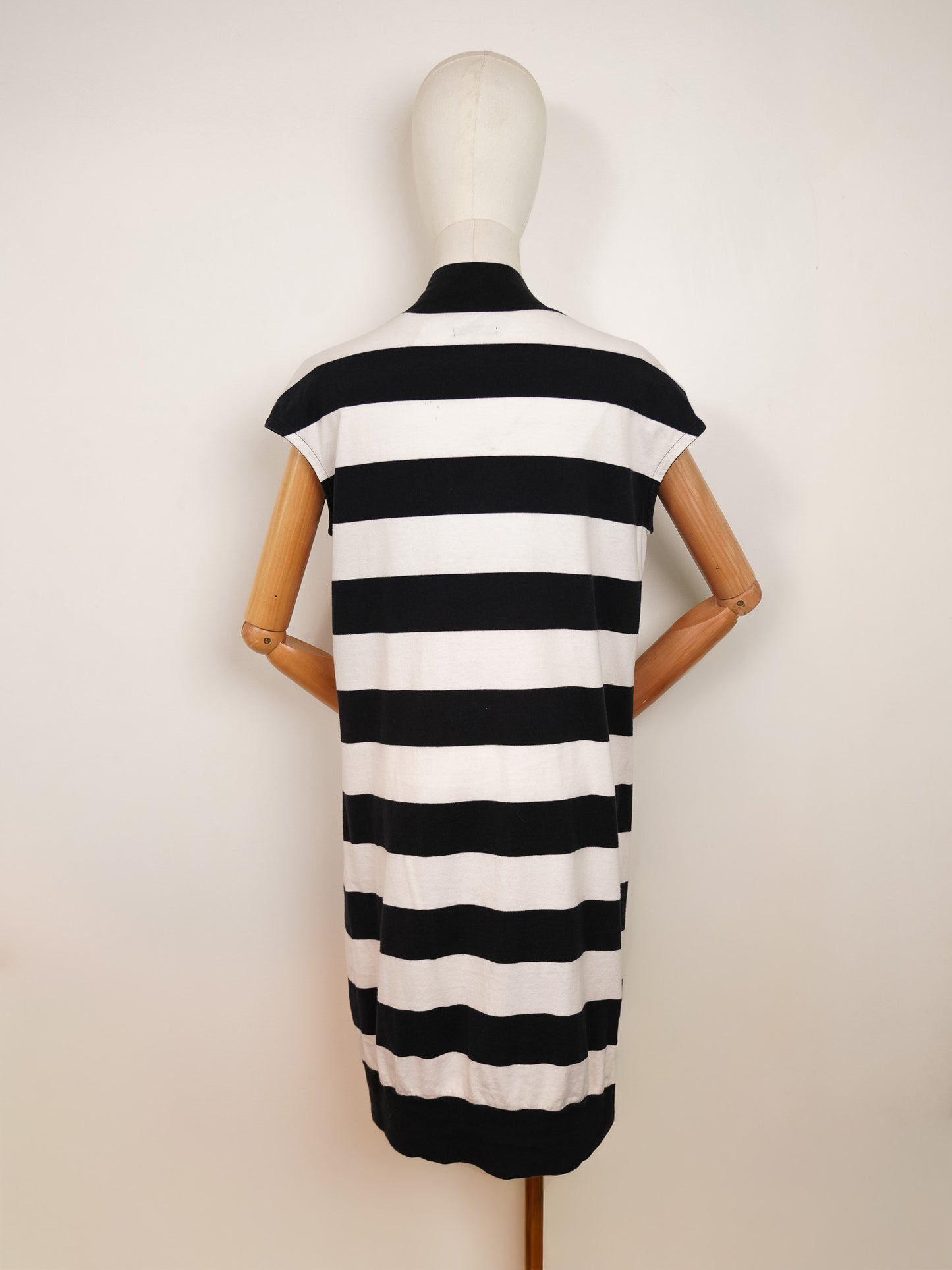 Regulation Yojhi Yamamoto B&W Striped Dress