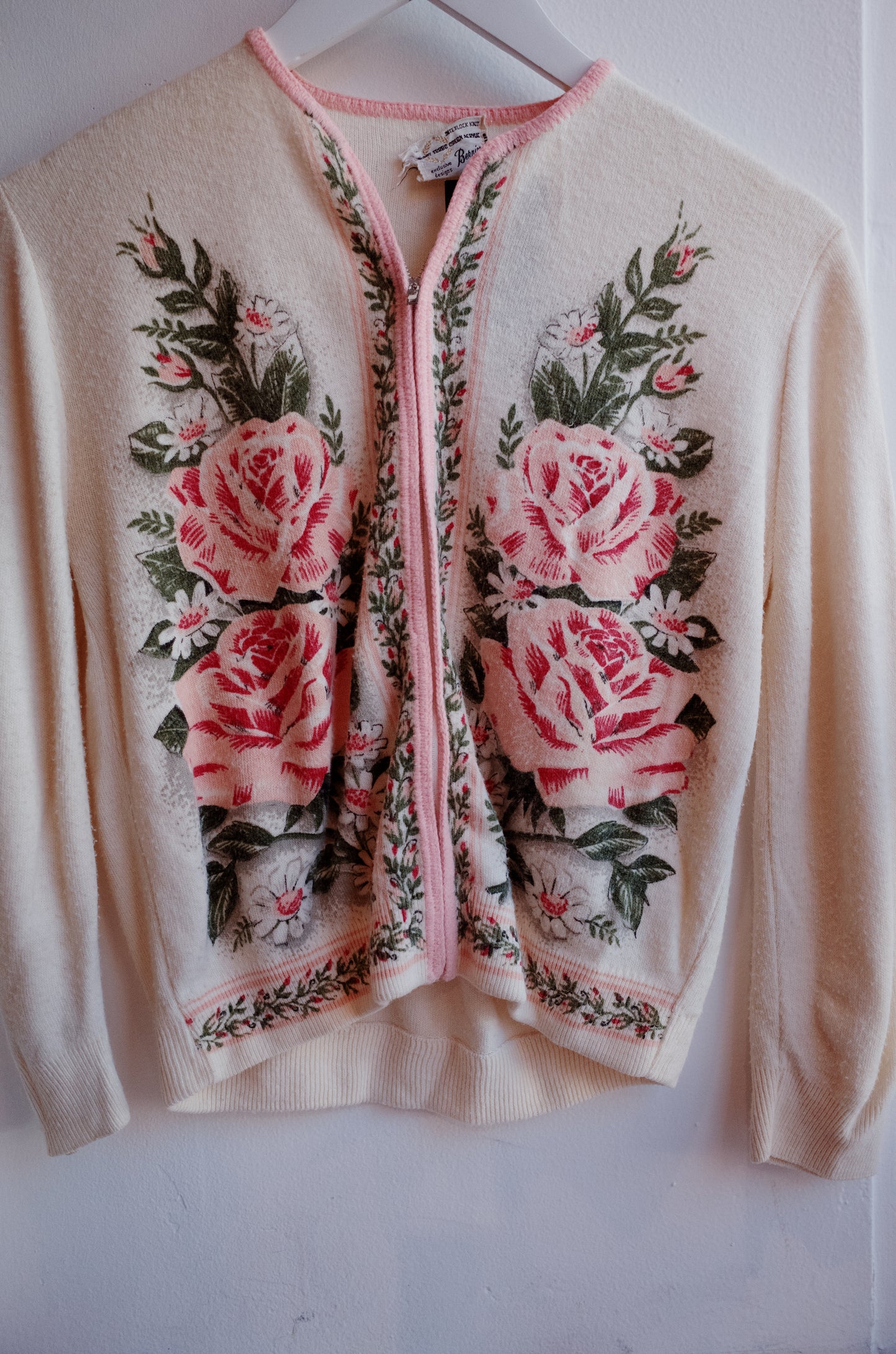 1950/1960's Rose Cardigan