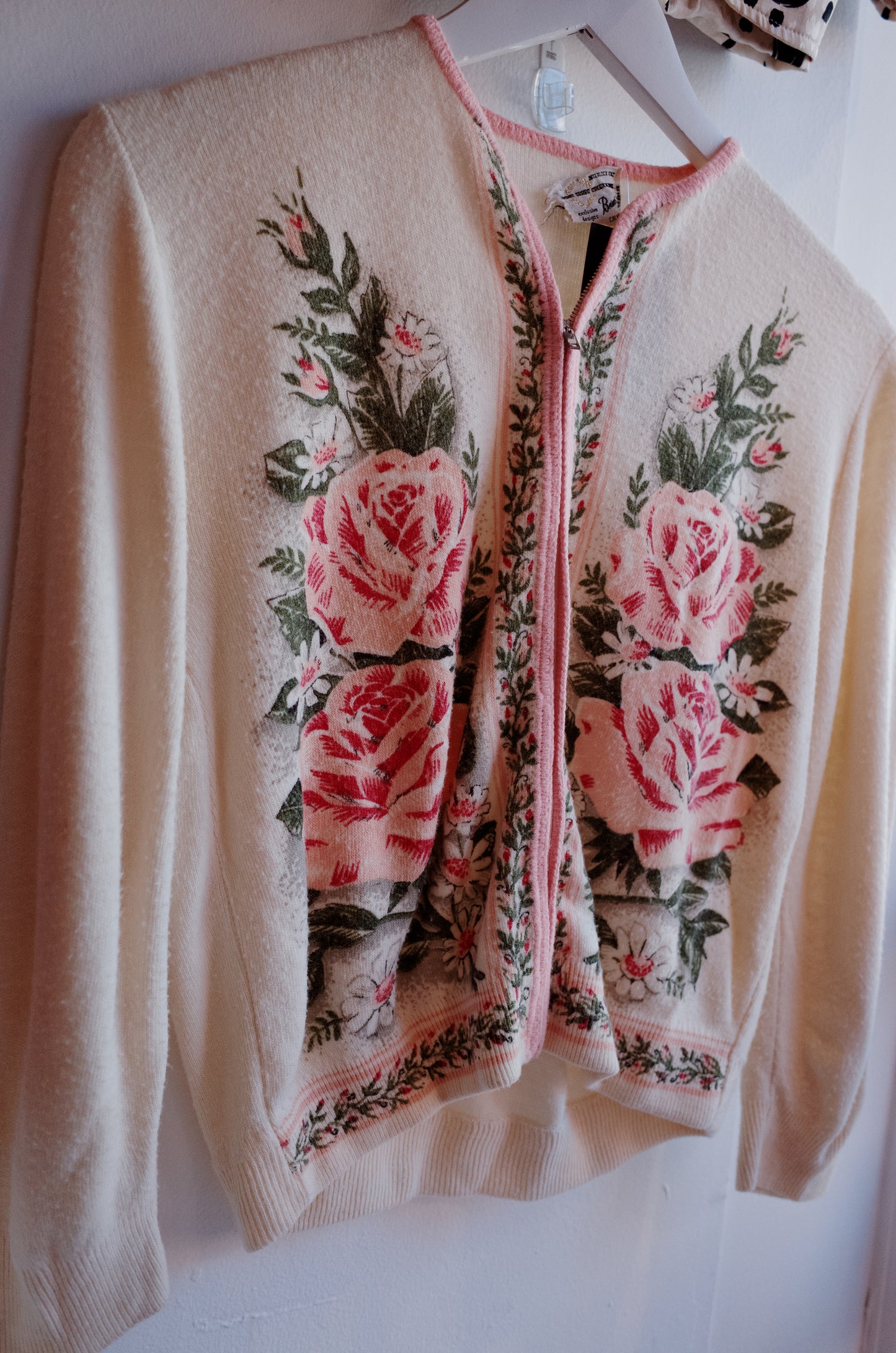 1950/1960's Rose Cardigan