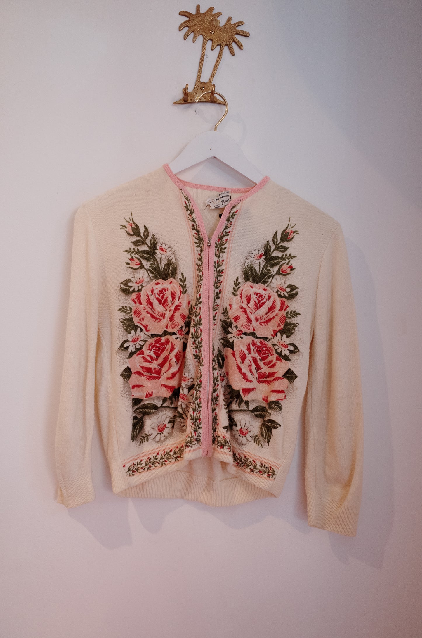 1950/1960's Rose Cardigan