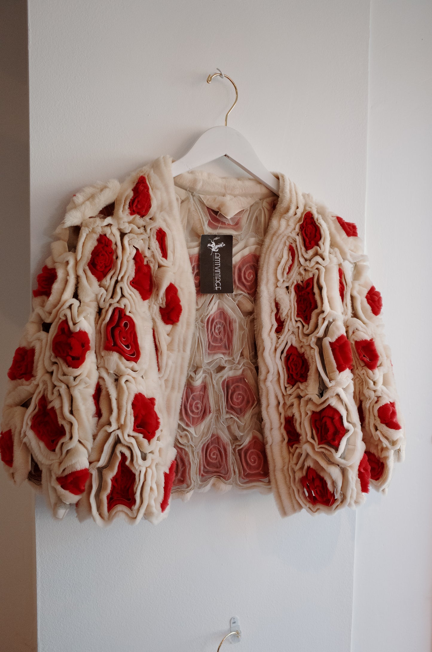 FENDI RARE Rose Fur Caplet