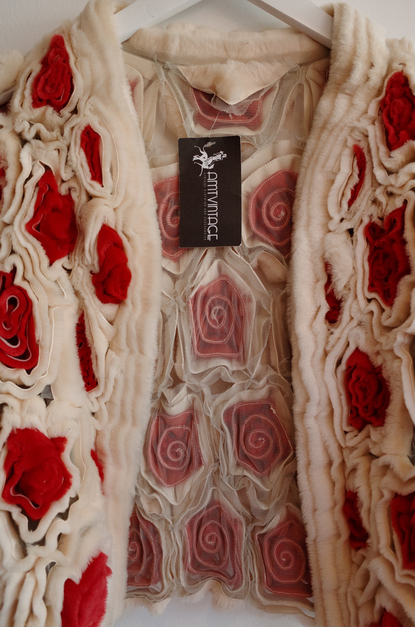 FENDI RARE Rose Fur Caplet